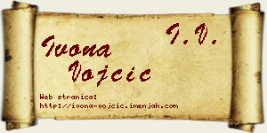 Ivona Vojčić vizit kartica